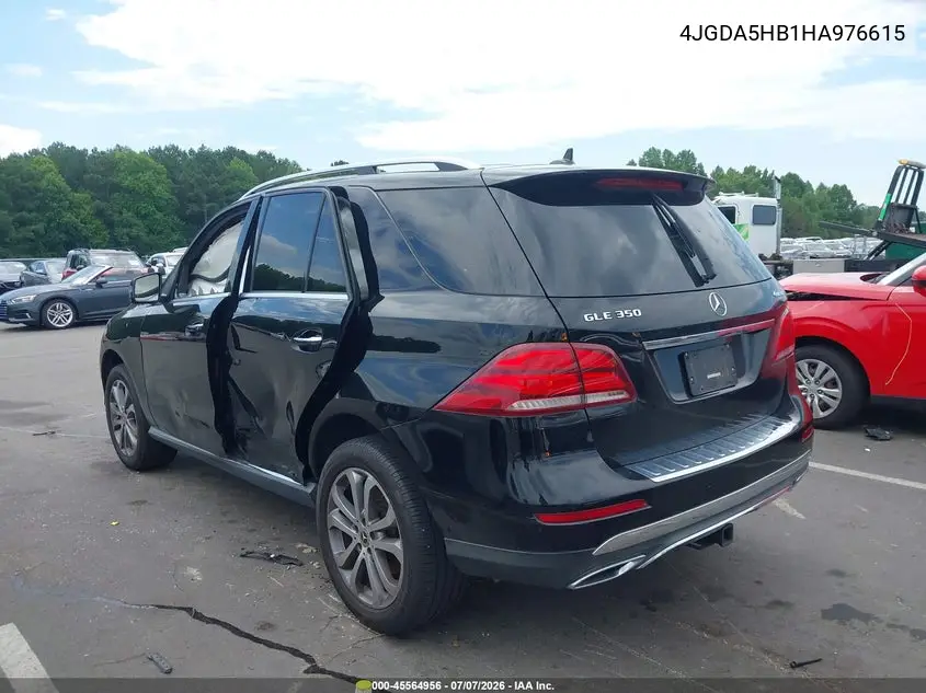 2017 Mercedes-Benz Gle 350 4Matic VIN: 4JGDA5HB1HA976615 Lot: 45564956