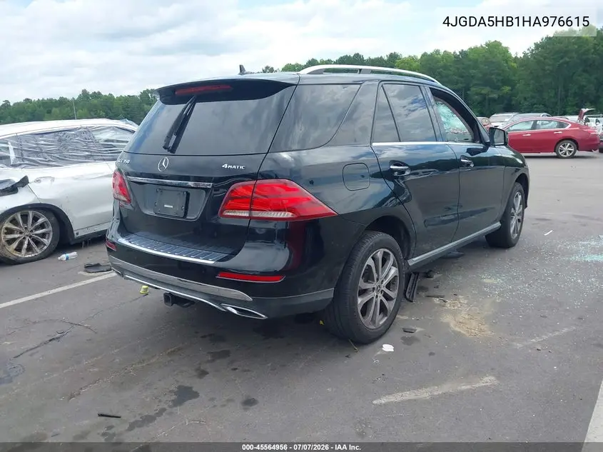 2017 Mercedes-Benz Gle 350 4Matic VIN: 4JGDA5HB1HA976615 Lot: 45564956