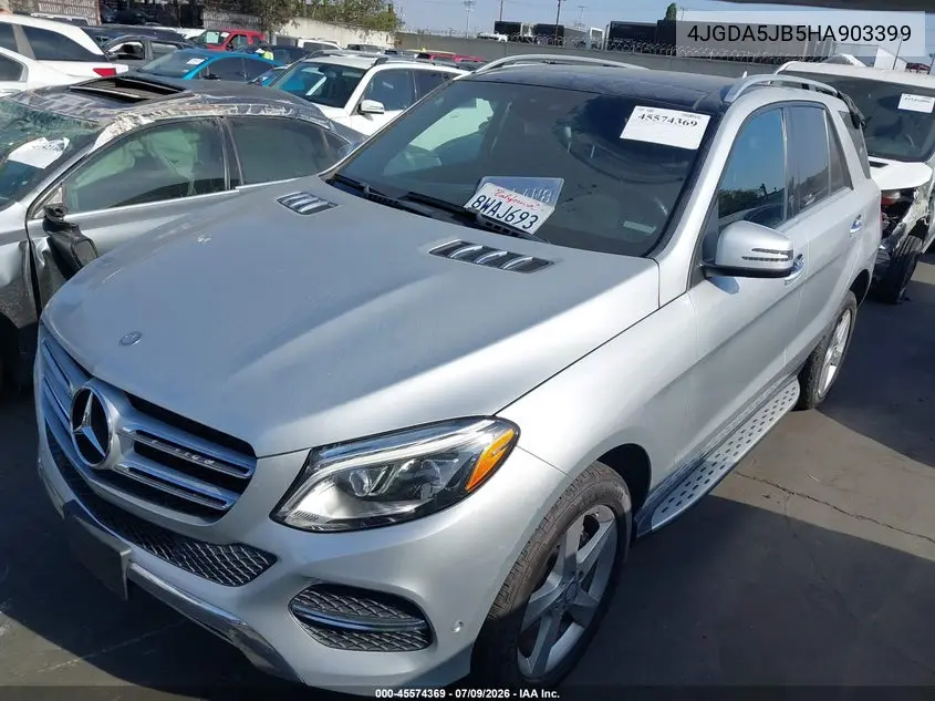 2017 Mercedes-Benz Gle 350 VIN: 4JGDA5JB5HA903399 Lot: 45574369