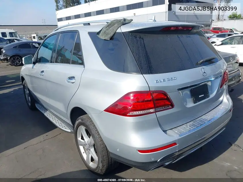 2017 Mercedes-Benz Gle 350 VIN: 4JGDA5JB5HA903399 Lot: 45574369