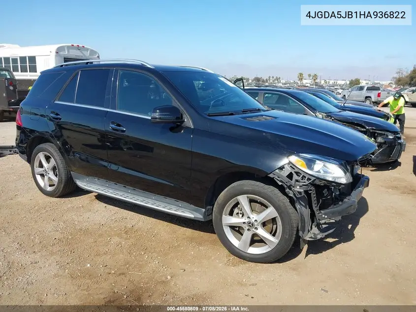 2017 Mercedes-Benz Gle 350 VIN: 4JGDA5JB1HA936822 Lot: 45580809