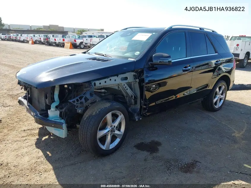 2017 Mercedes-Benz Gle 350 VIN: 4JGDA5JB1HA936822 Lot: 45580809
