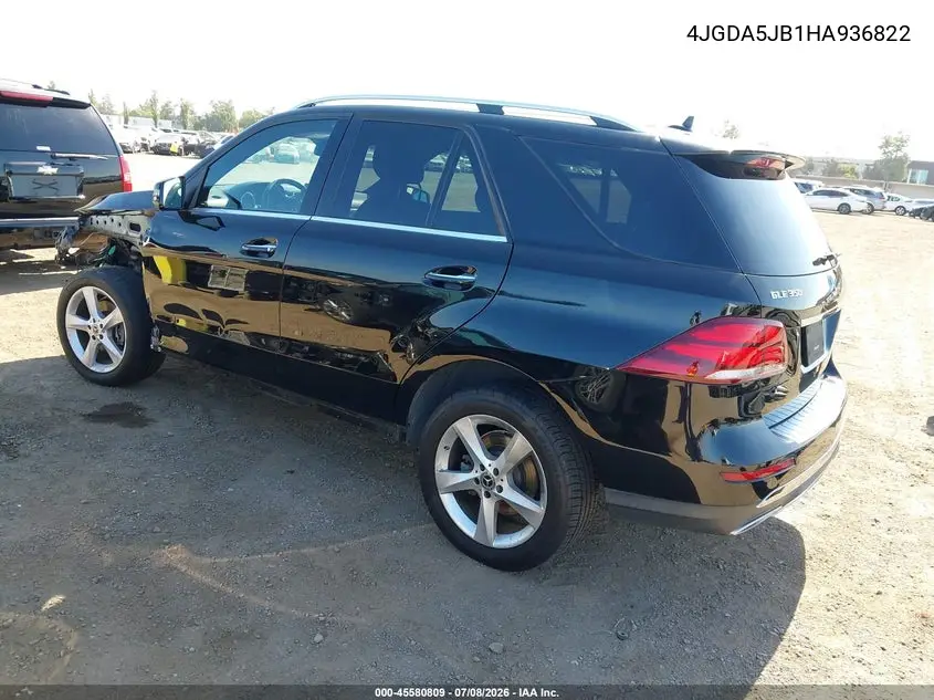 2017 Mercedes-Benz Gle 350 VIN: 4JGDA5JB1HA936822 Lot: 45580809
