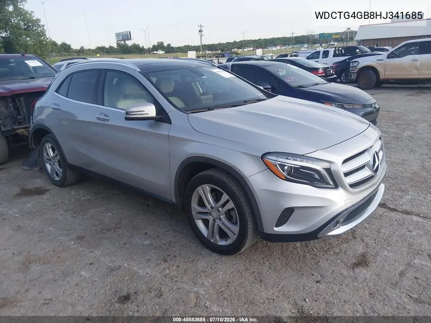 2017 Mercedes-Benz Gla 250 4Matic VIN: WDCTG4GB8HJ341685 Lot: 45583685
