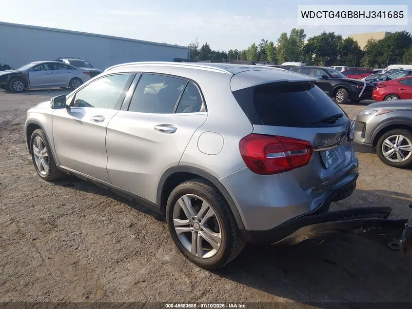 2017 Mercedes-Benz Gla 250 4Matic VIN: WDCTG4GB8HJ341685 Lot: 45583685