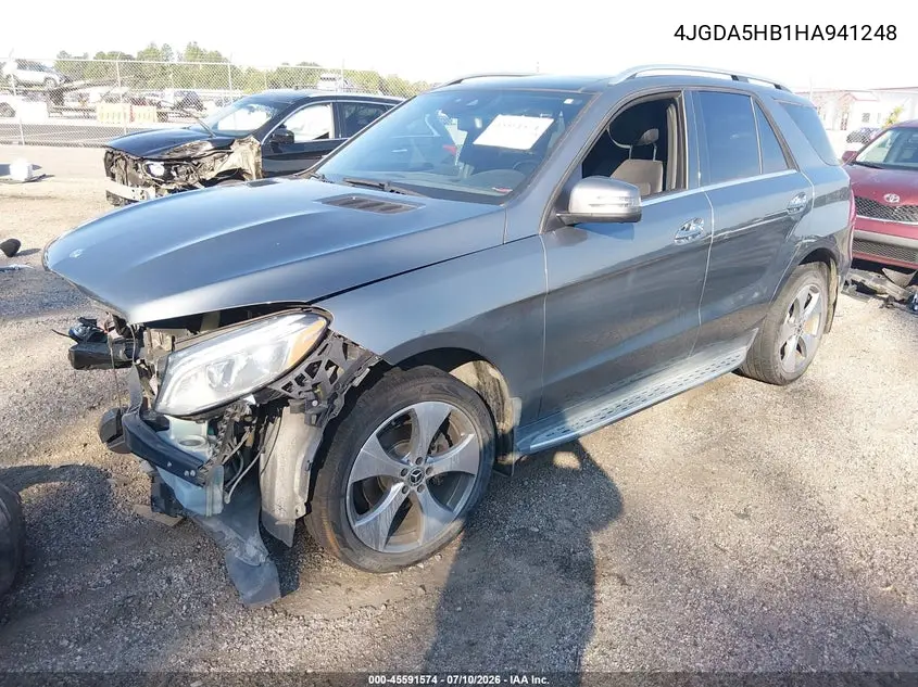 2017 Mercedes-Benz Gle 350 4Matic VIN: 4JGDA5HB1HA941248 Lot: 45591574