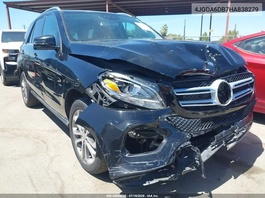 2017 Mercedes-Benz Gle 550E 4Matic VIN: 4JGDA6DB7HA838279 Lot: 45598596