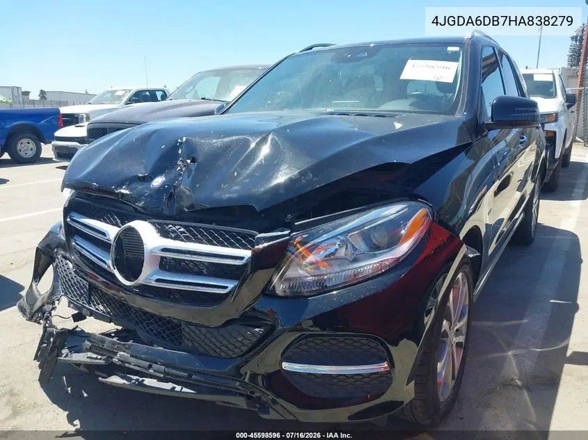 2017 Mercedes-Benz Gle 550E 4Matic VIN: 4JGDA6DB7HA838279 Lot: 45598596