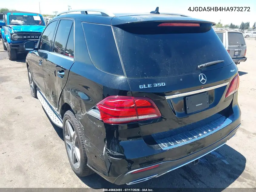 2017 Mercedes-Benz Gle 350 4Matic VIN: 4JGDA5HB4HA973272 Lot: 45662493