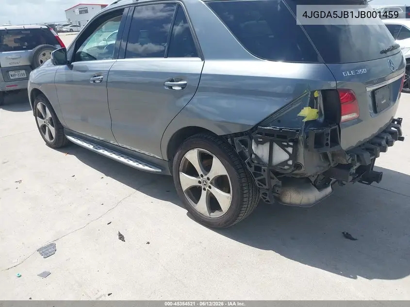 2018 Mercedes-Benz Gle 350 VIN: 4JGDA5JB1JB001459 Lot: 45354521