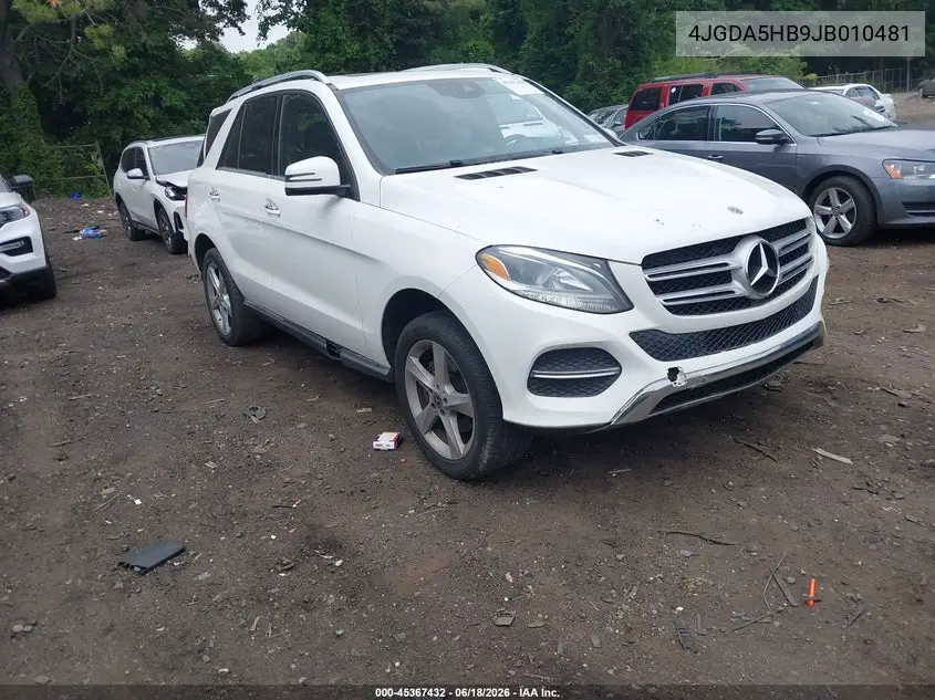2018 Mercedes-Benz Gle 350 4Matic VIN: 4JGDA5HB9JB010481 Lot: 45367432