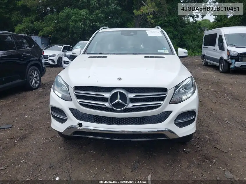 2018 Mercedes-Benz Gle 350 4Matic VIN: 4JGDA5HB9JB010481 Lot: 45367432