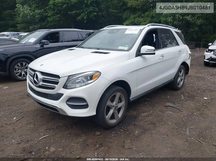 2018 Mercedes-Benz Gle 350 4Matic VIN: 4JGDA5HB9JB010481 Lot: 45367432