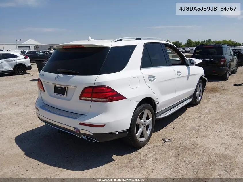 2018 Mercedes-Benz Gle 350 VIN: 4JGDA5JB9JB154767 Lot: 45556000