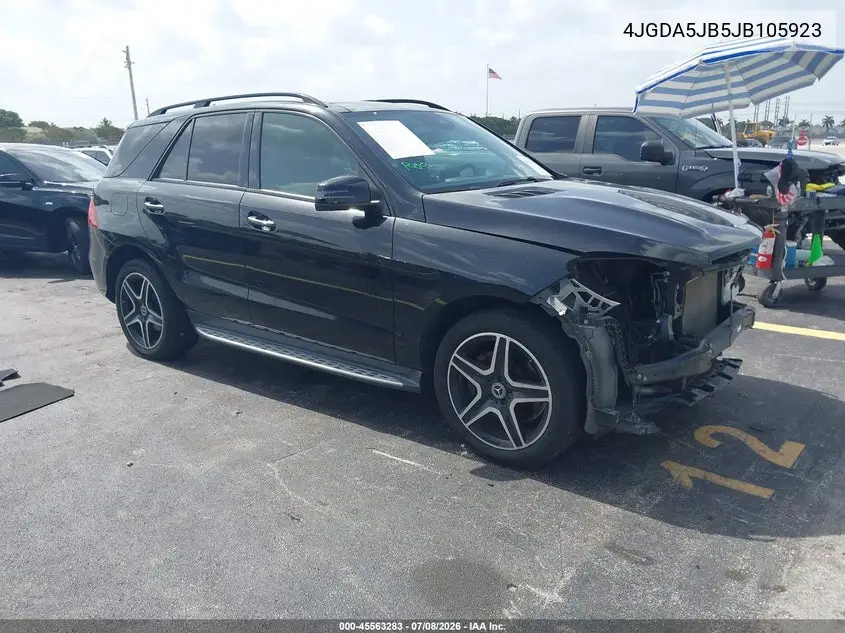 2018 Mercedes-Benz Gle 350 VIN: 4JGDA5JB5JB105923 Lot: 45563283