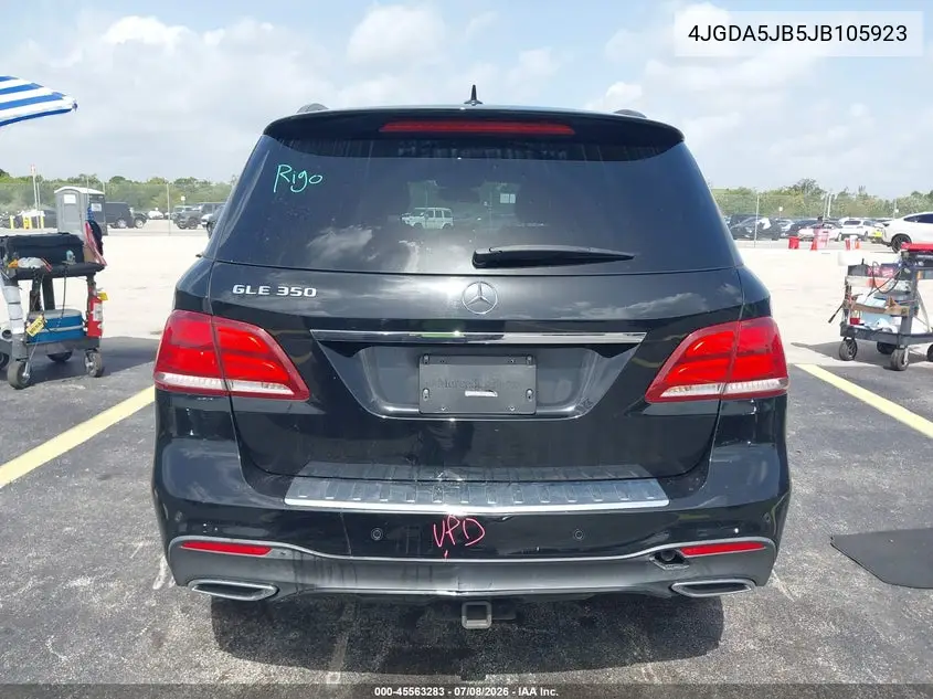 2018 Mercedes-Benz Gle 350 VIN: 4JGDA5JB5JB105923 Lot: 45563283