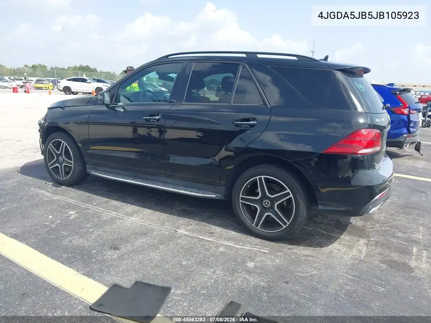 2018 Mercedes-Benz Gle 350 VIN: 4JGDA5JB5JB105923 Lot: 45563283