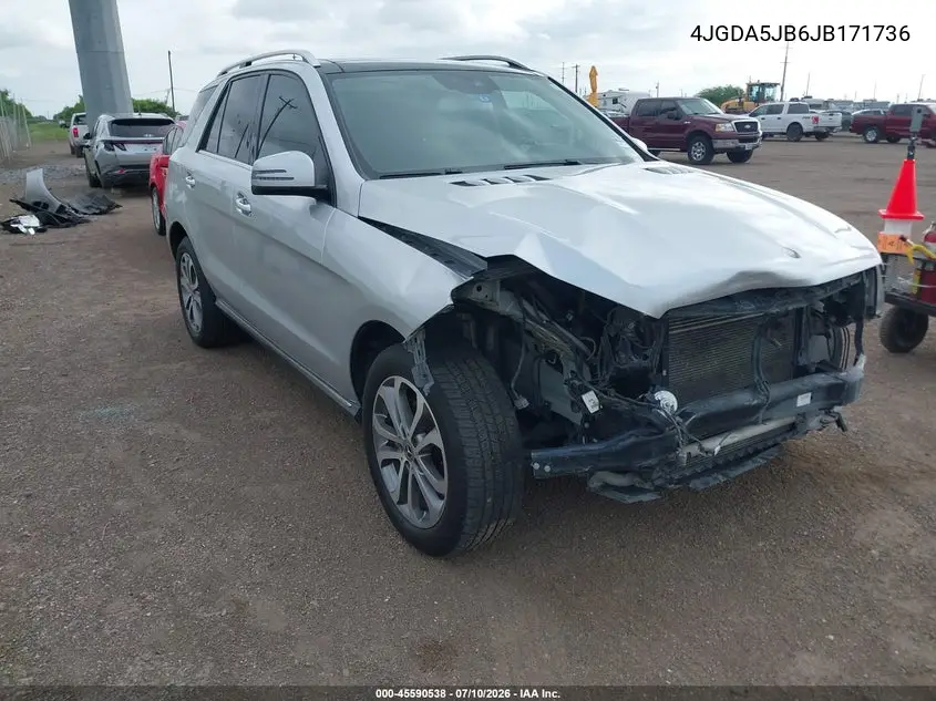 2018 Mercedes-Benz Gle 350 VIN: 4JGDA5JB6JB171736 Lot: 45590538
