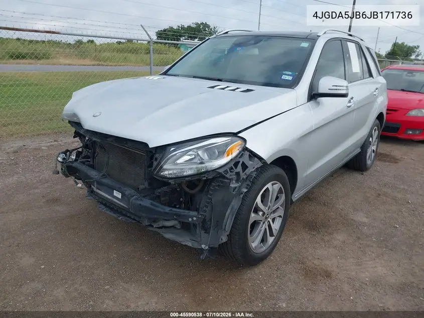 2018 Mercedes-Benz Gle 350 VIN: 4JGDA5JB6JB171736 Lot: 45590538