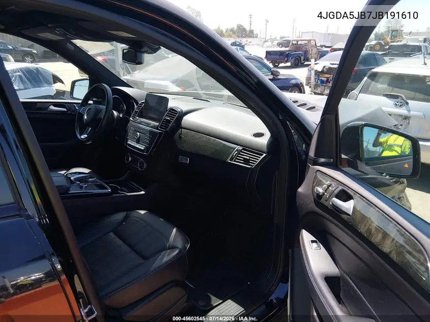 2018 Mercedes-Benz Gle 350 VIN: 4JGDA5JB7JB191610 Lot: 45602545