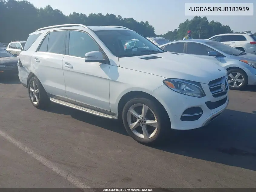 2018 Mercedes-Benz Gle 350 VIN: 4JGDA5JB9JB183959 Lot: 45611683