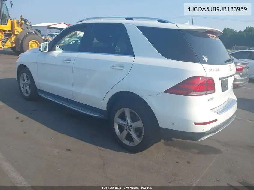 2018 Mercedes-Benz Gle 350 VIN: 4JGDA5JB9JB183959 Lot: 45611683