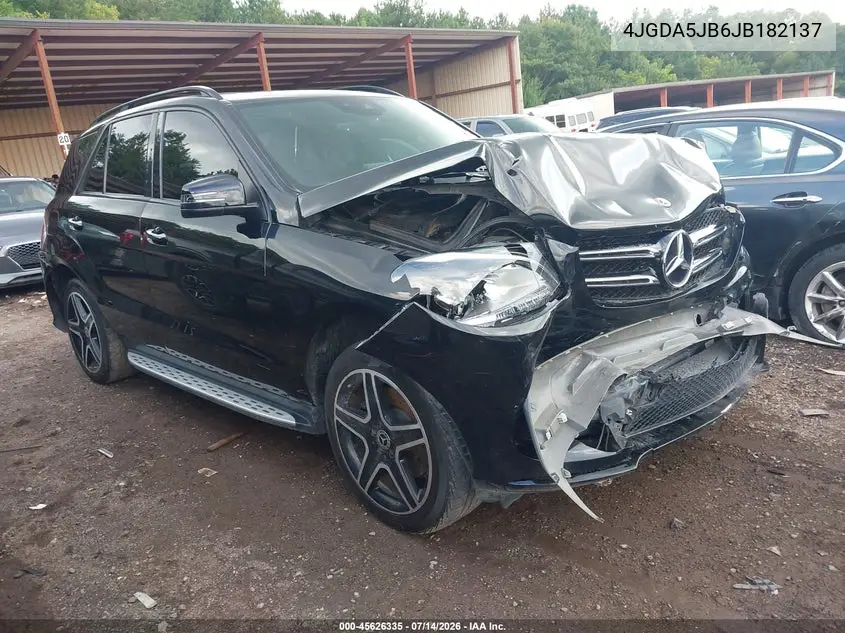 2018 Mercedes-Benz Gle 350 VIN: 4JGDA5JB6JB182137 Lot: 45626335