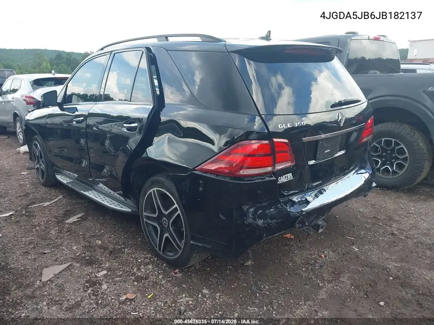 2018 Mercedes-Benz Gle 350 VIN: 4JGDA5JB6JB182137 Lot: 45626335