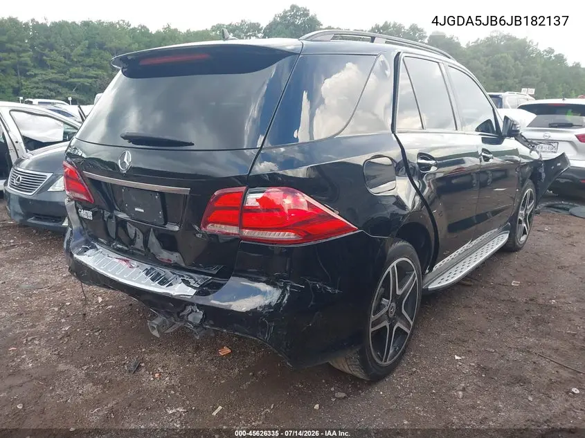 2018 Mercedes-Benz Gle 350 VIN: 4JGDA5JB6JB182137 Lot: 45626335