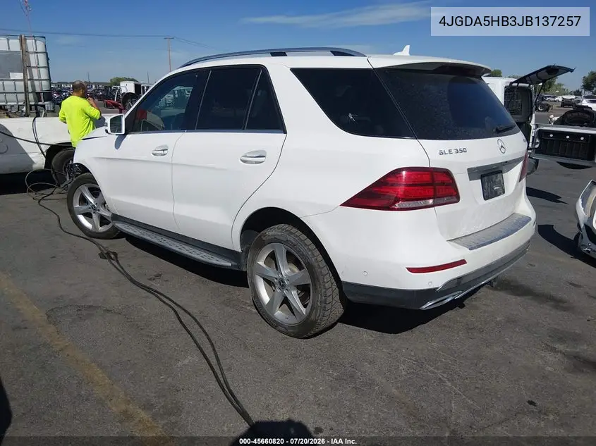 2018 Mercedes-Benz Gle 350 4Matic VIN: 4JGDA5HB3JB137257 Lot: 45660820
