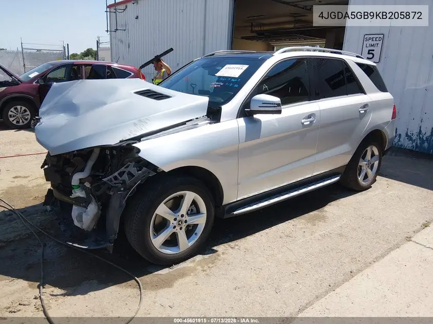 2019 Mercedes-Benz Gle 400 4Matic VIN: 4JGDA5GB9KB205872 Lot: 45601915