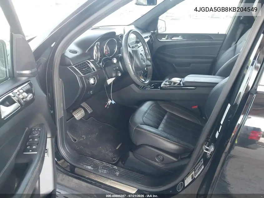 2019 Mercedes-Benz Gle 400 4Matic VIN: 4JGDA5GB8KB204549 Lot: 45685387