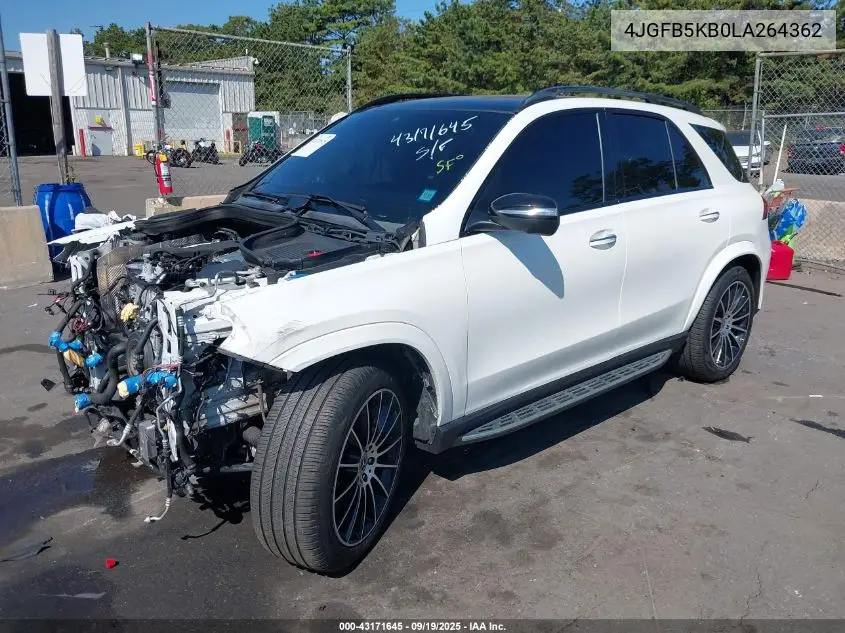 4JGFB5KB0LA264362 2020 Mercedes-Benz Gle 450 4Matic