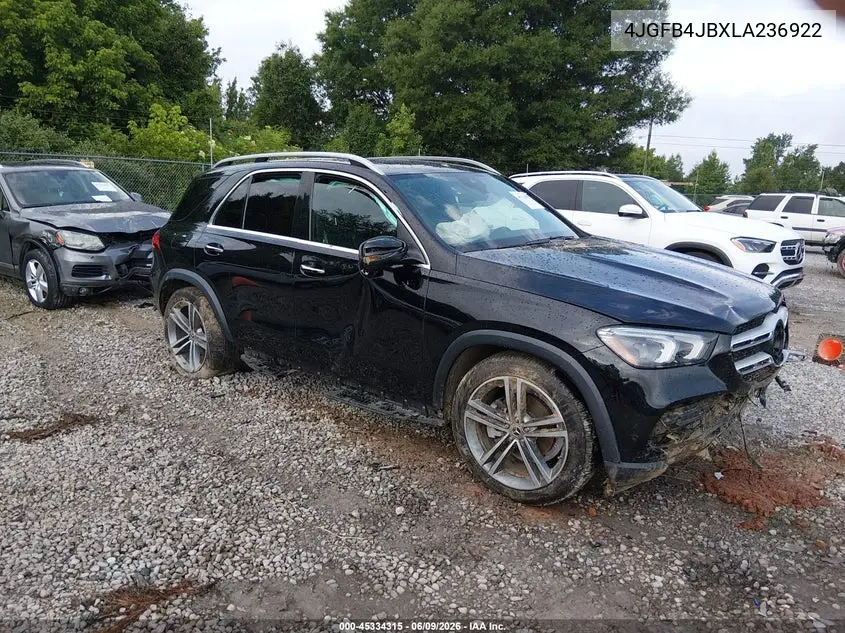 2020 Mercedes-Benz Gle 350 VIN: 4JGFB4JBXLA236922 Lot: 45334315