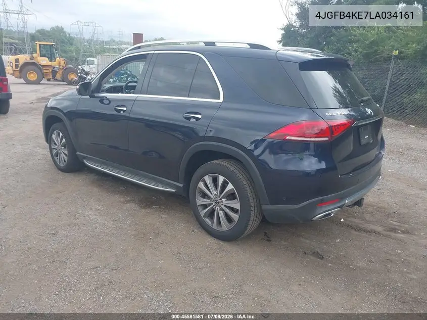2020 Mercedes-Benz Gle 350 4Matic VIN: 4JGFB4KE7LA034161 Lot: 45581581