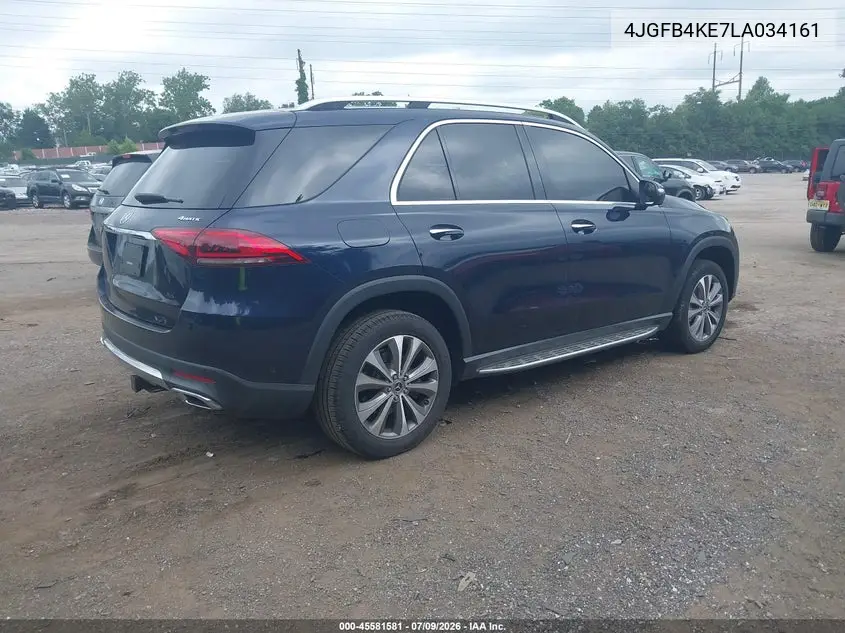 2020 Mercedes-Benz Gle 350 4Matic VIN: 4JGFB4KE7LA034161 Lot: 45581581