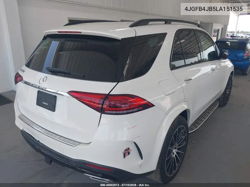 2020 Mercedes-Benz Gle 350 VIN: 4JGFB4JB5LA151535 Lot: 45582013
