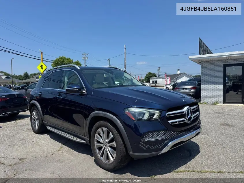 2020 Mercedes-Benz Gle 350 VIN: 4JGFB4JB5LA160851 Lot: 60841366