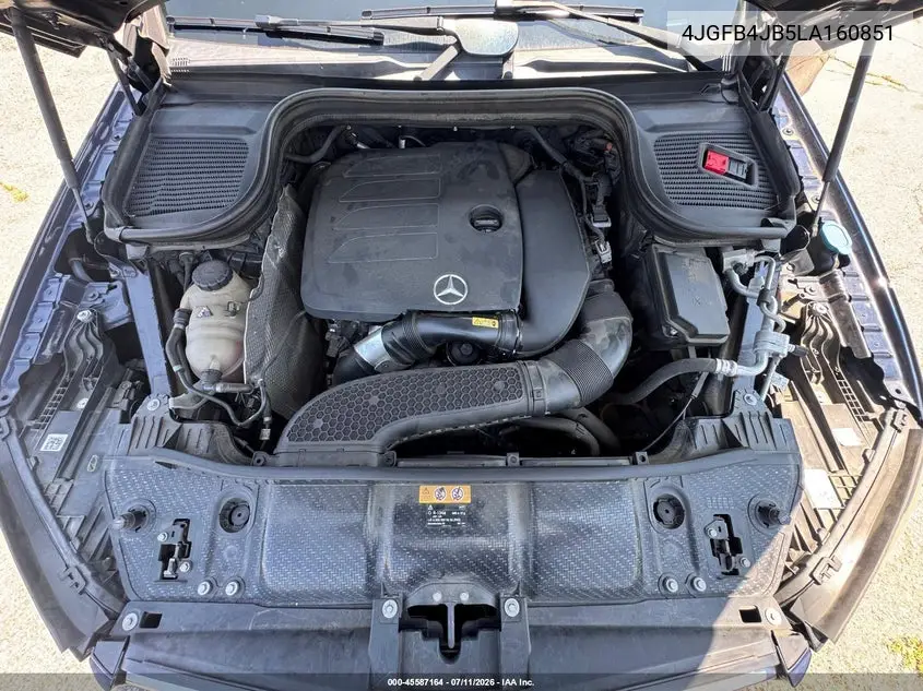 2020 Mercedes-Benz Gle 350 VIN: 4JGFB4JB5LA160851 Lot: 60841366