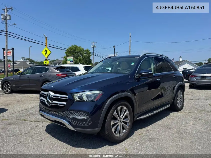 2020 Mercedes-Benz Gle 350 VIN: 4JGFB4JB5LA160851 Lot: 60841366