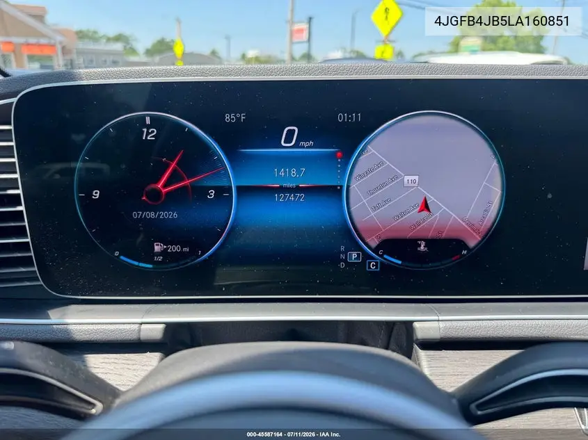 2020 Mercedes-Benz Gle 350 VIN: 4JGFB4JB5LA160851 Lot: 60841366