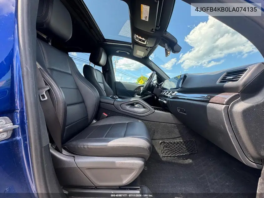 2020 Mercedes-Benz Gle 350 4Matic VIN: 4JGFB4KB0LA074135 Lot: 61219546