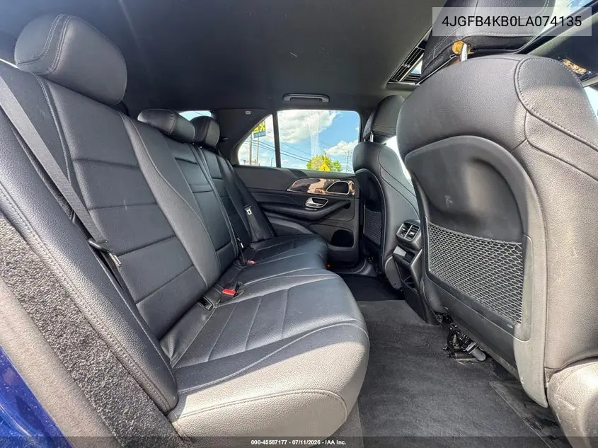 2020 Mercedes-Benz Gle 350 4Matic VIN: 4JGFB4KB0LA074135 Lot: 61219546