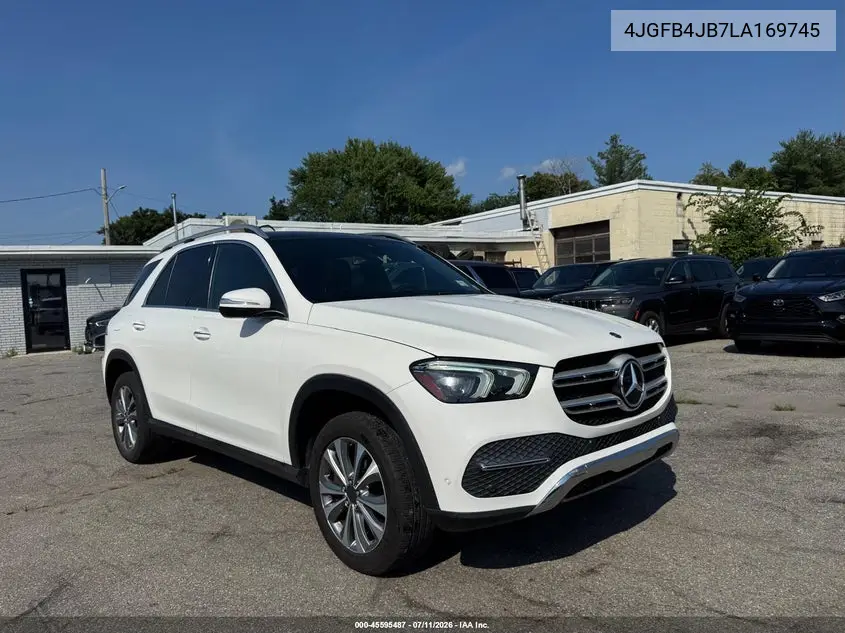 2020 Mercedes-Benz Gle 350 VIN: 4JGFB4JB7LA169745 Lot: 61224876