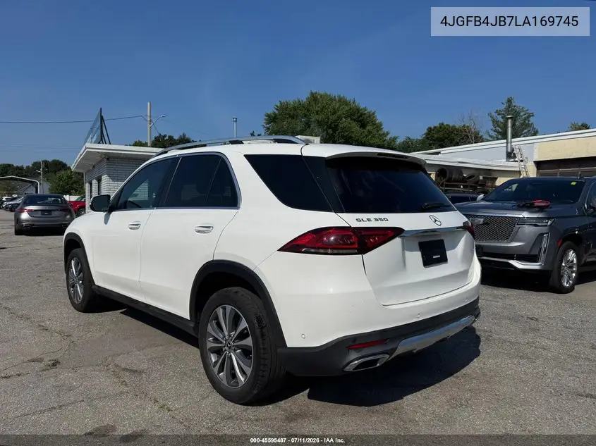 2020 Mercedes-Benz Gle 350 VIN: 4JGFB4JB7LA169745 Lot: 61224876
