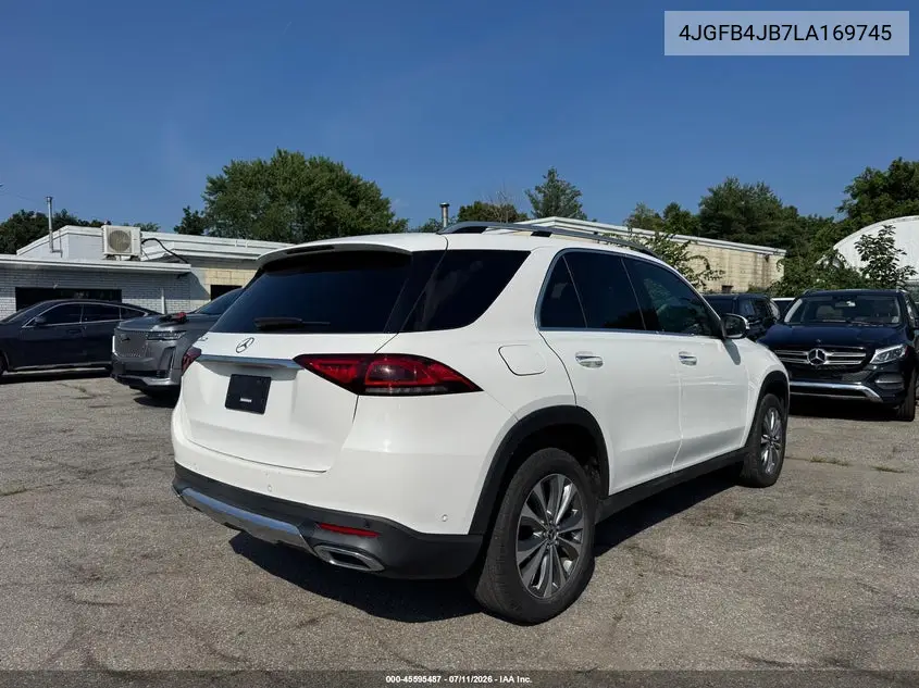 2020 Mercedes-Benz Gle 350 VIN: 4JGFB4JB7LA169745 Lot: 61224876