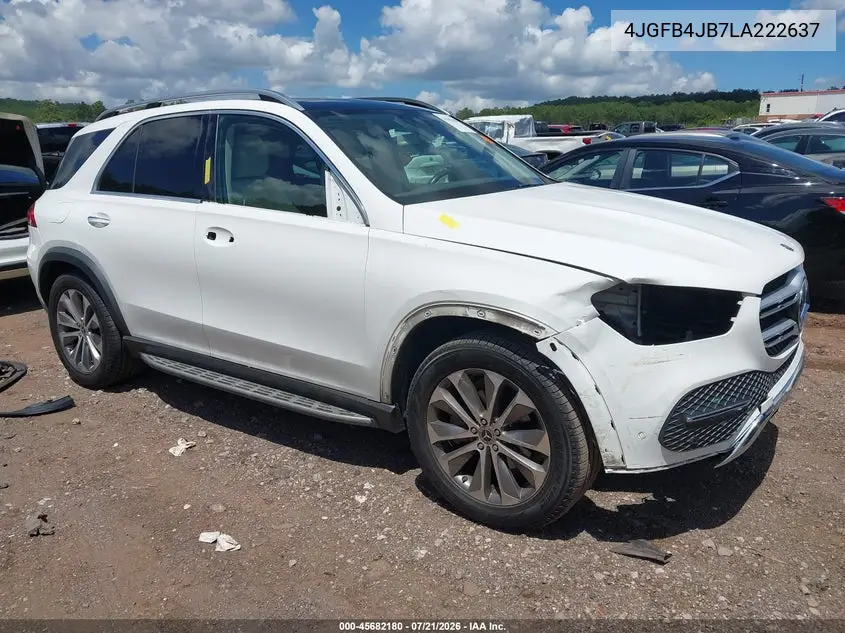 2020 Mercedes-Benz Gle 350 VIN: 4JGFB4JB7LA222637 Lot: 45682180