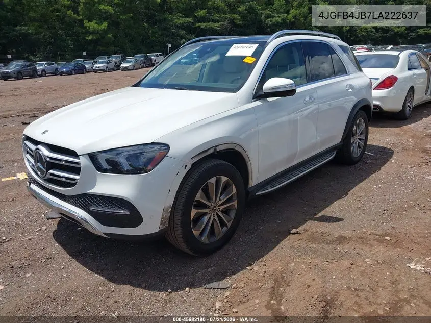 2020 Mercedes-Benz Gle 350 VIN: 4JGFB4JB7LA222637 Lot: 45682180