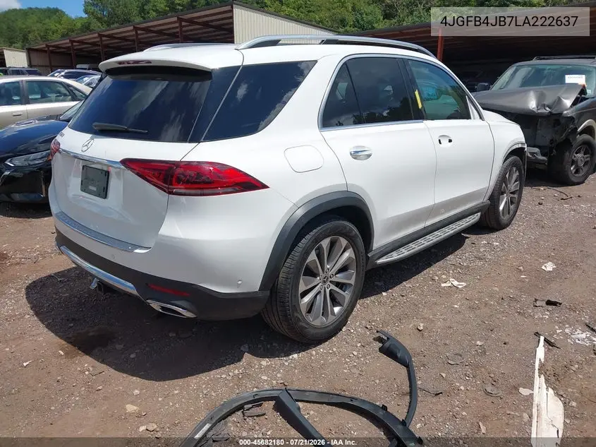 2020 Mercedes-Benz Gle 350 VIN: 4JGFB4JB7LA222637 Lot: 45682180
