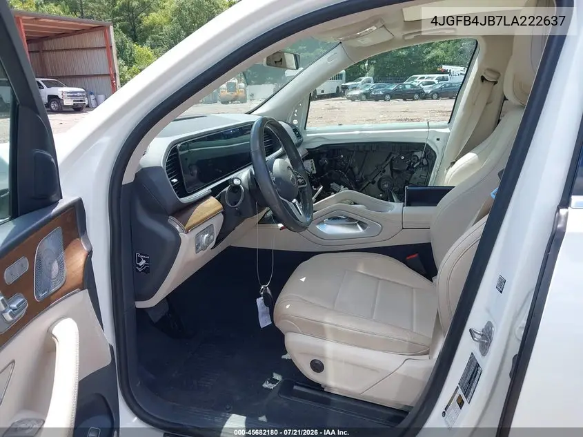 2020 Mercedes-Benz Gle 350 VIN: 4JGFB4JB7LA222637 Lot: 45682180